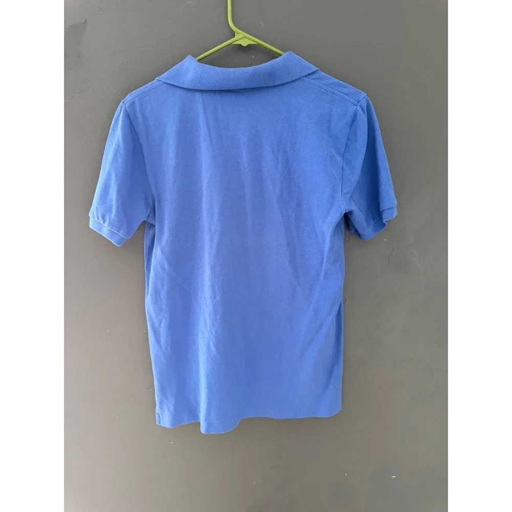 Polo Ralph Lauren Kids Blue Short Sleeve Pique Polo Shirt Size L 14-16